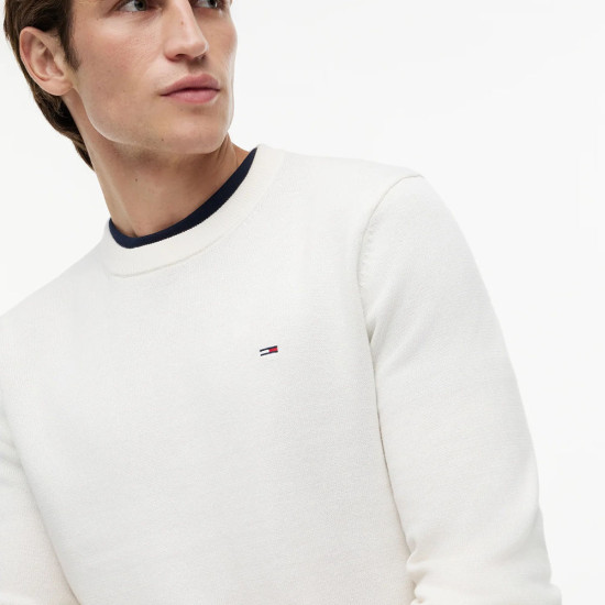 Tommy Hilfiger Ανδρική πλεκτή μπλούζα Tommy Flag Embroidery Lightweight Slim Jumper
